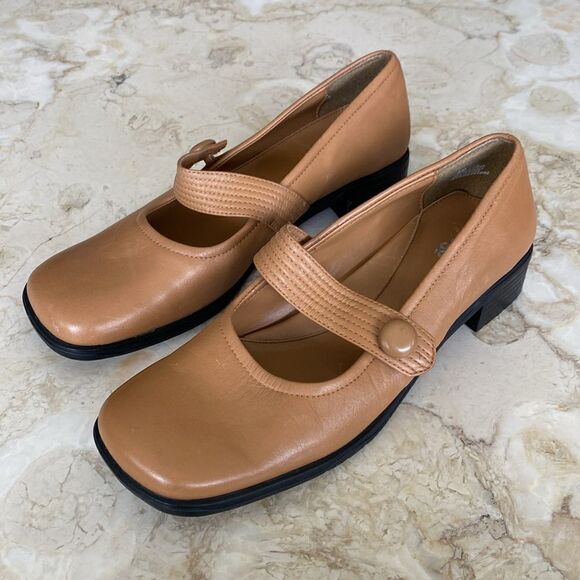 Vintage Square Toe Leather Mary Jane Shoes - Picture 4 of 12